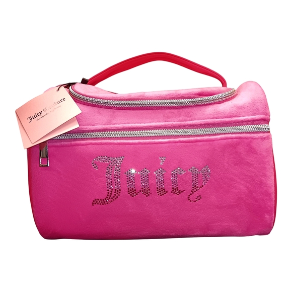 Juicy Couture Handbags - ❤️💎Juicy Couture Vibrant Pink BLiNG 💎Cosmetic Bag